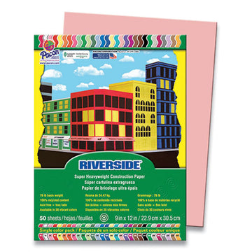 Pacon® Riverside Construction Paper, 76 Lb, 9 X 12, Salmon, 50-pack freeshipping - TVN Wholesale